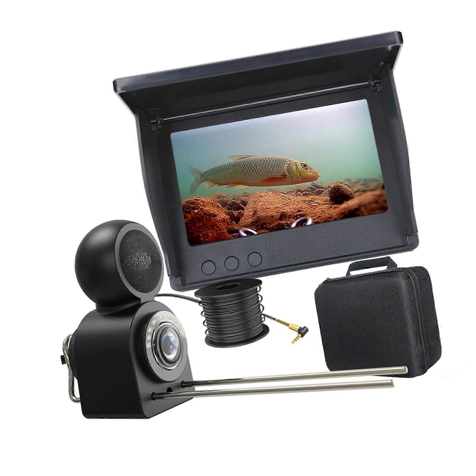 Practical Fish Finder With 4.3Inch Display Real Time Sonars Imaging 150CM Ranges Depth Trackers Night Views For Anglers Multicolor