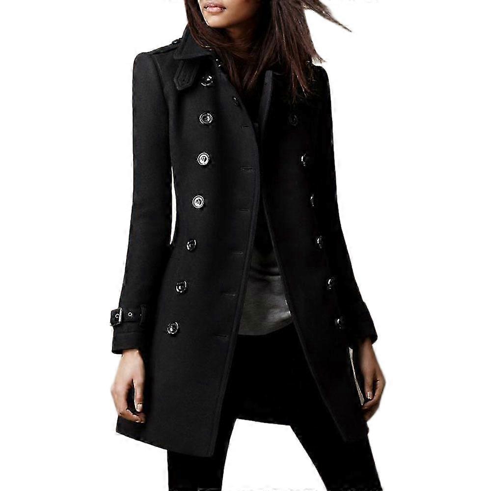Dames herfst revers tweed jas