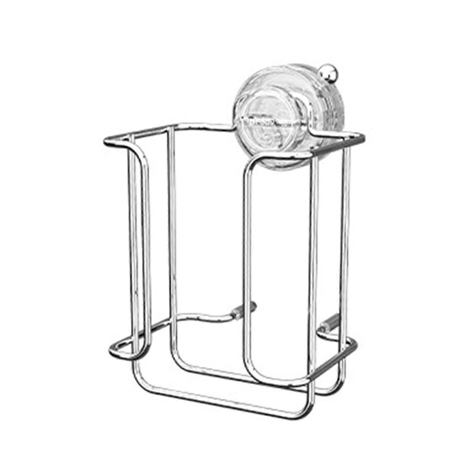 Rusts Proof Bathroom Tissue Holder Suction Cup Transparent Finish Delicate Design For Home And Office Use