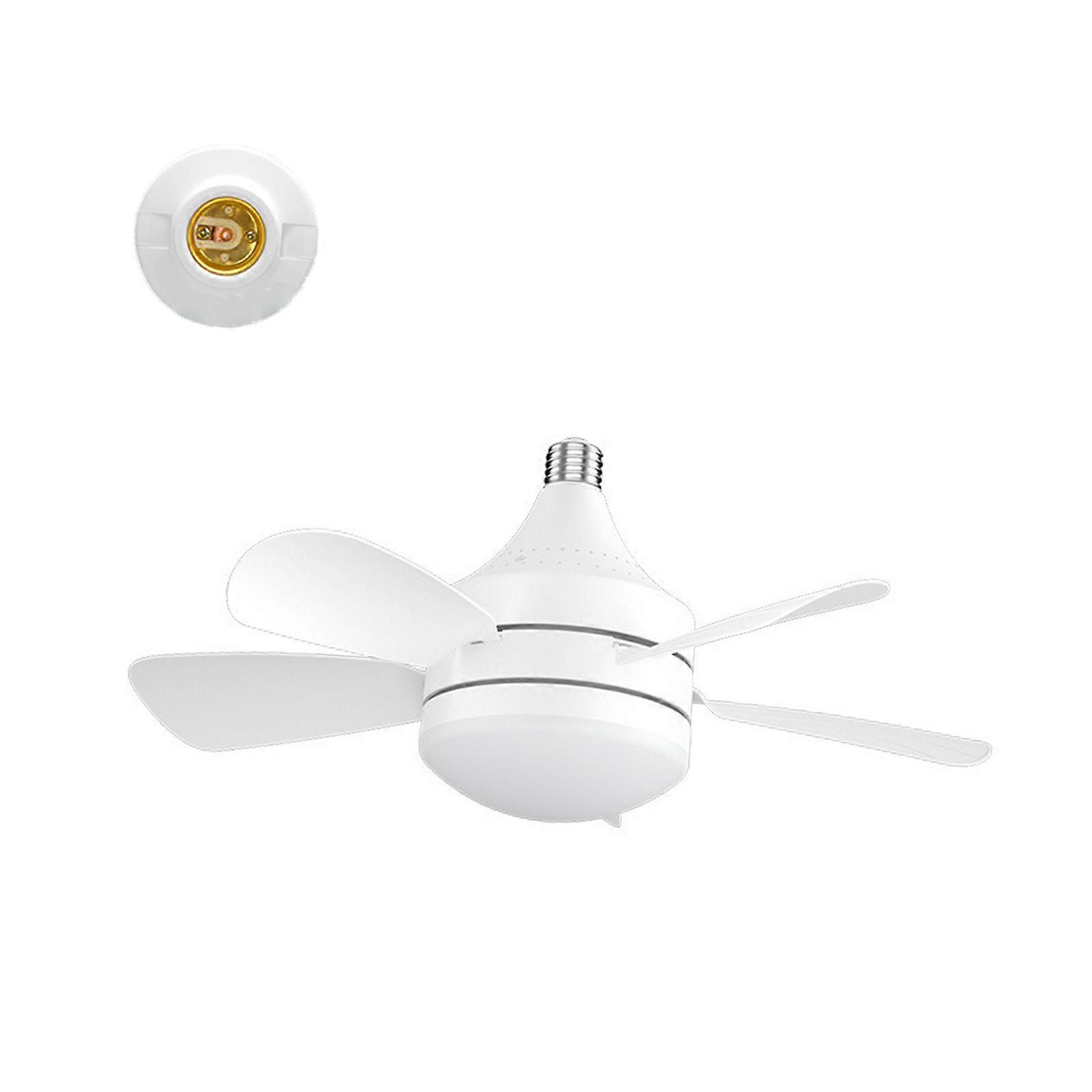 Ceiling Fan Light Speed Adjustable 3 Lighting Modes Hanging Fan with LED Light Concealed Fan Lamp Energy Saving  With base