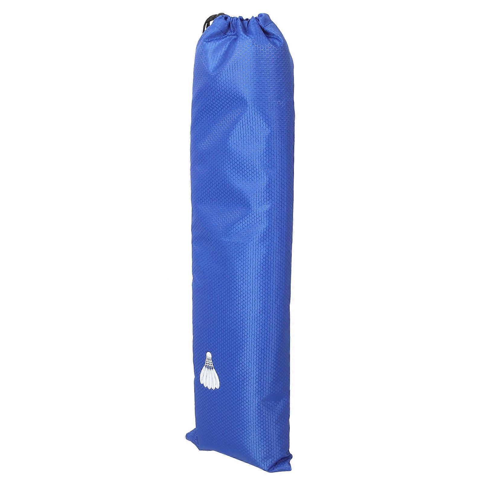 Blue Badminton Racket Bag Durable Outdoor Storage Drawstring Design