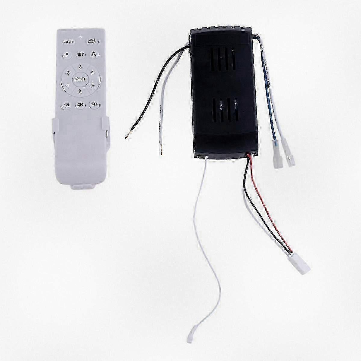 Universal Ceiling Fan Remote Control Kit Replacement, 6-Speed & Timing, Remote Compatible with DC Ceiling Fan Light-Good