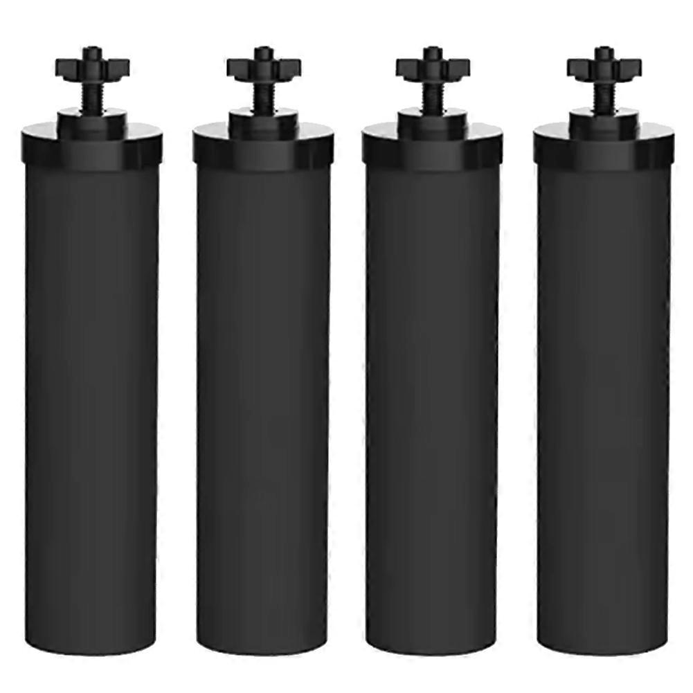 BB9-2 Activated Carbon Water Filter 4 Pack for Black for Berkey Gravity Fed Purification System Replacement