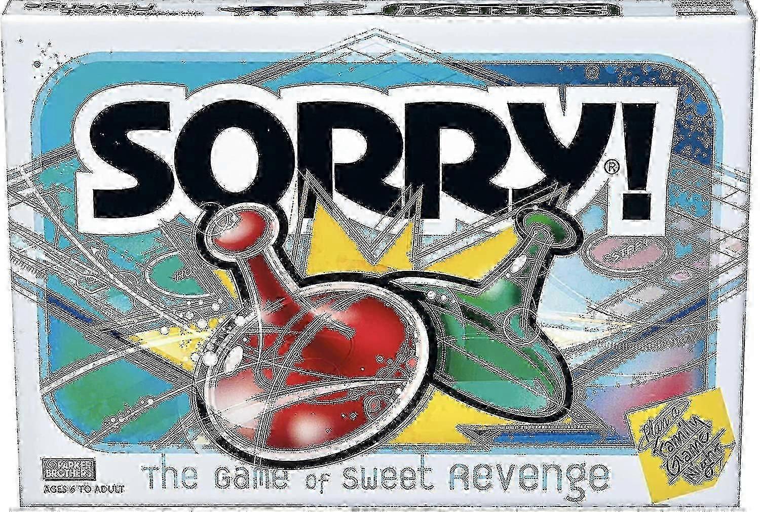 ハズブロゲーム申し訳ありません!パーカーブラザーズファミリーボードゲーム2〜4人のプレーヤーの年齢6歳まで大人のティーンチャイルド