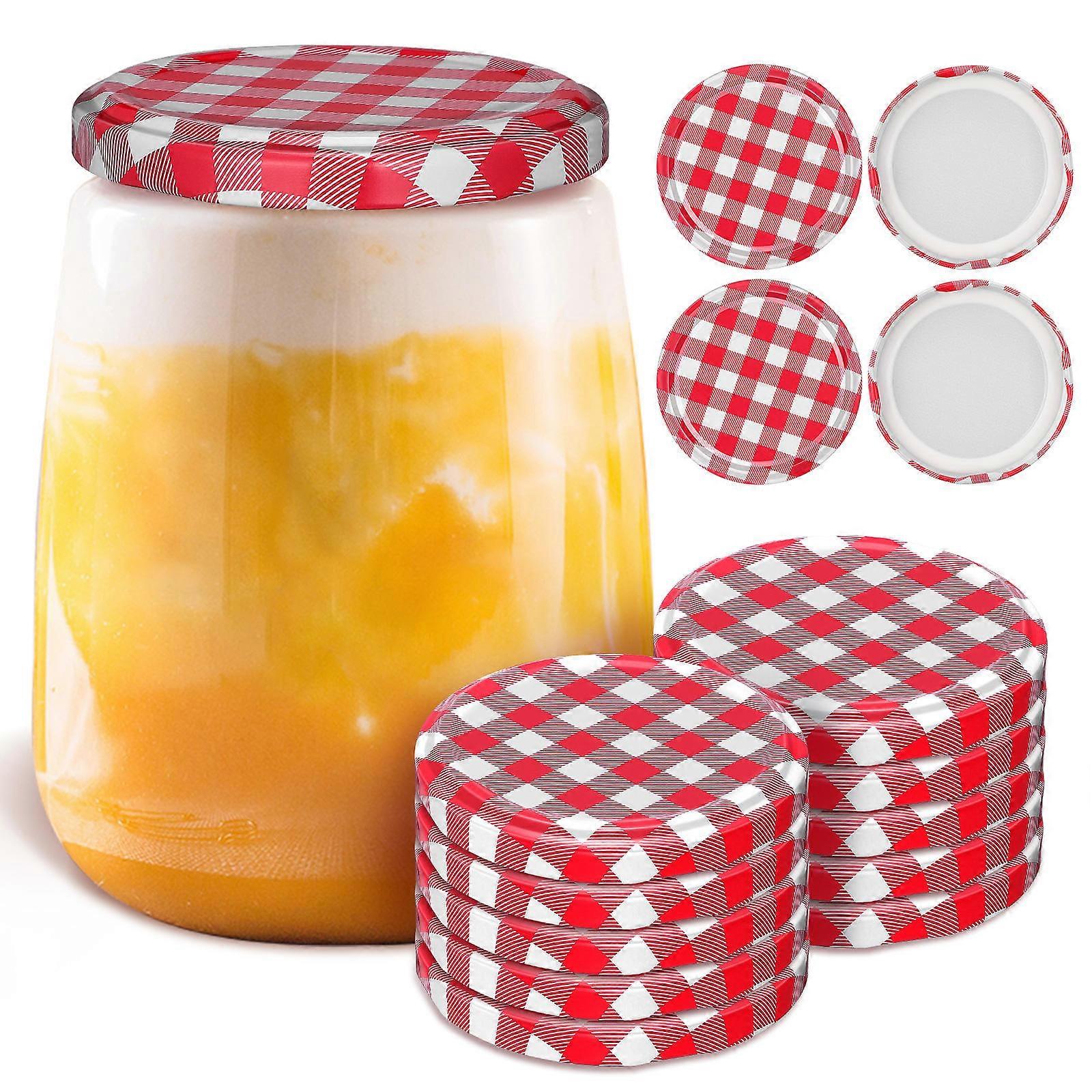 40Pcs Jam Jars Lids Screw Lids Twist Off Lids Storage Caps for Canning Jars