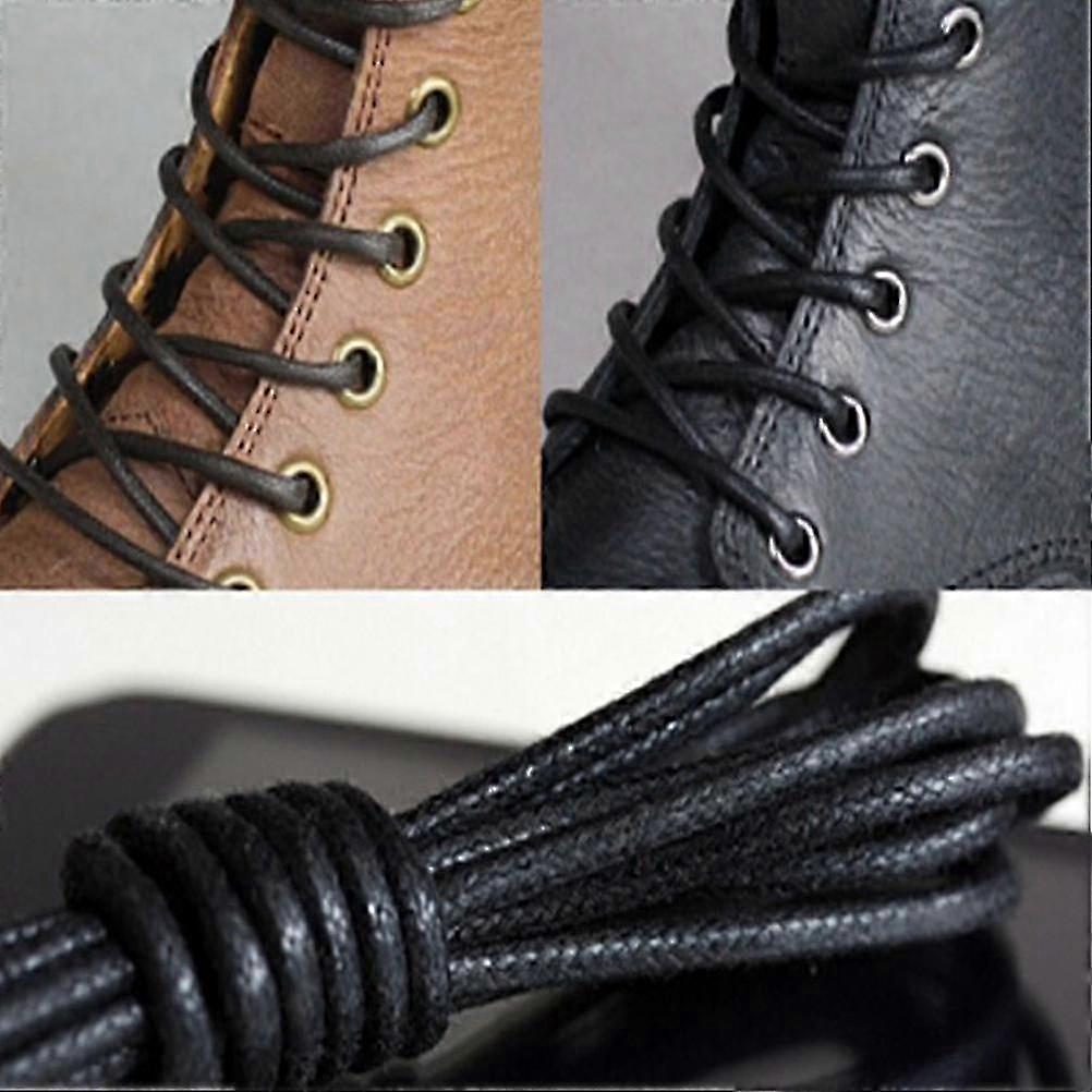 Waxed Round Shoe Laces Shoelace Bootlaces Leather Brogues Multi Color 27.6 p