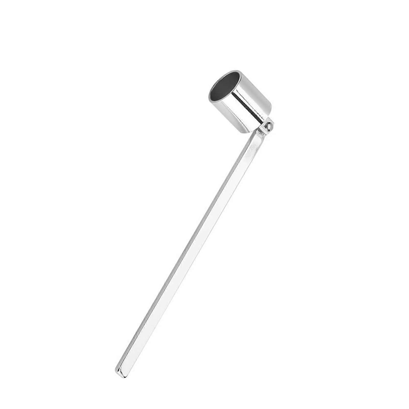Stainless Steel Candle Snuffer with Long Handle for Home Use and Extended Burn Life (Silver)