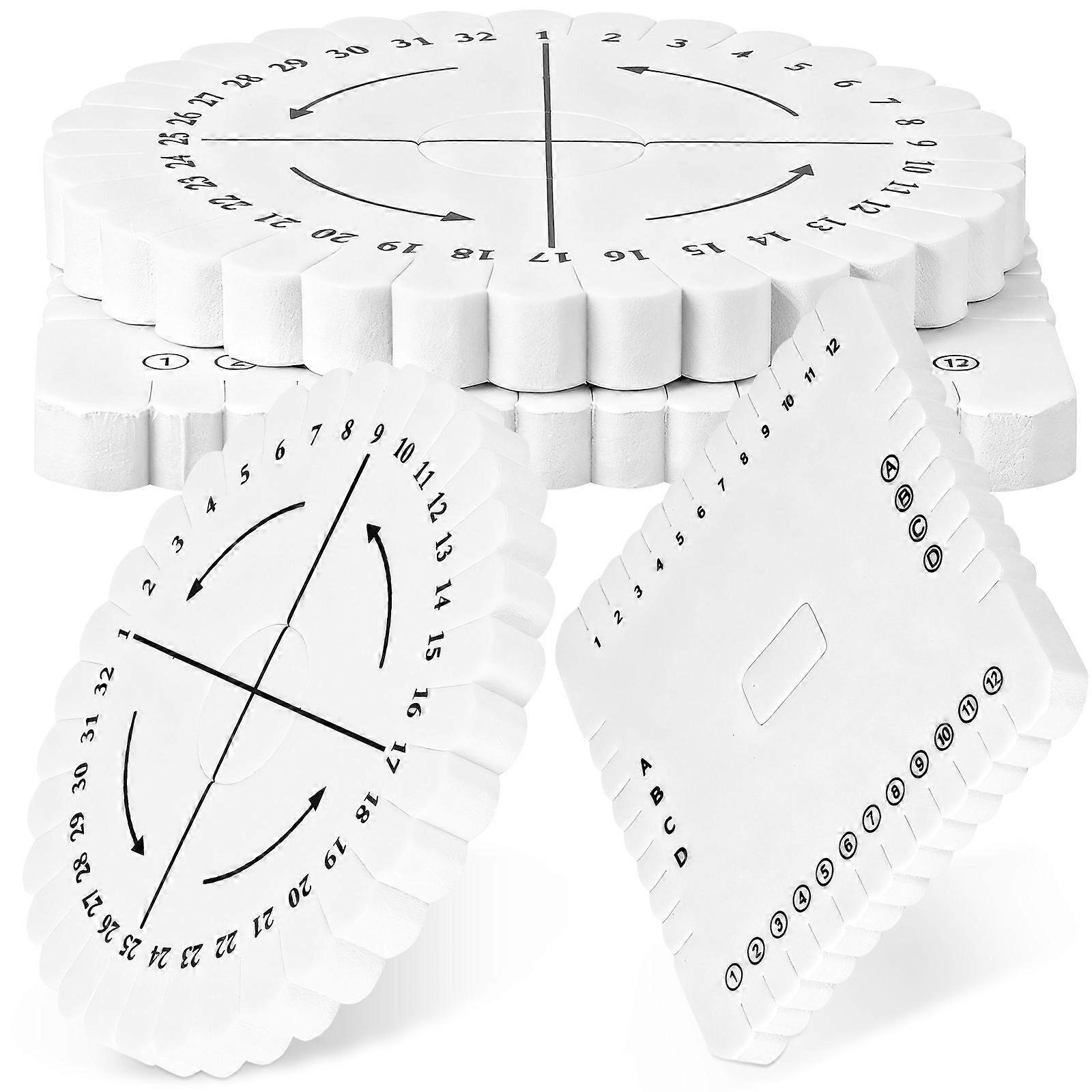 String Braiding Board Square Weaving Plate For Braiding Belts 4Pcs