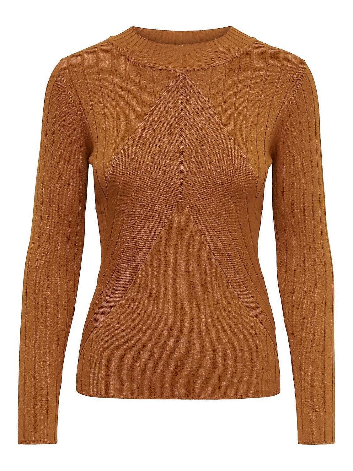 JDY Damen Strickpullover Eleganter Langarm Rundhals Pullover Basic Oberteil