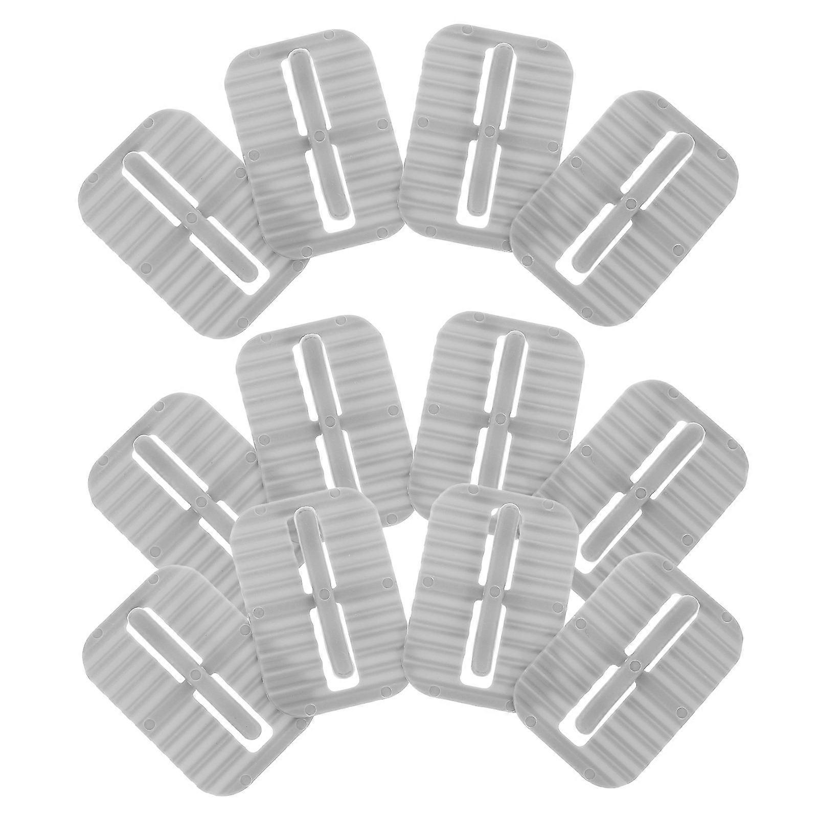 Anti Slip Anti Rust Clips Garbage Bin Clips Rectangular Shape Waste Management Homeowners 16Pcs