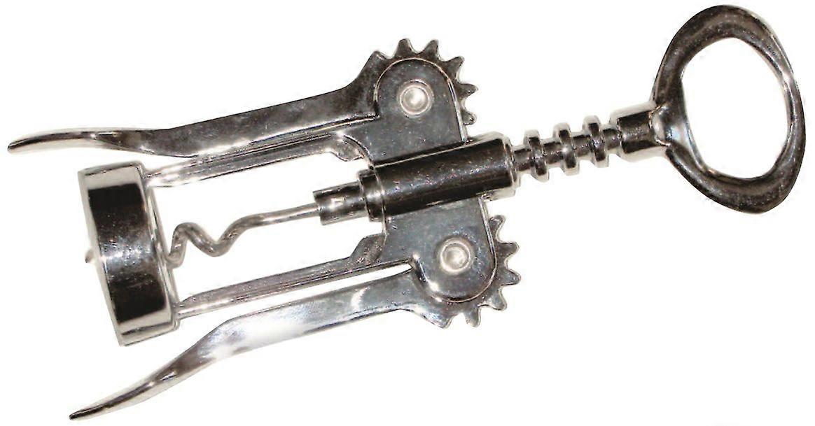Winged Corkscrew Wine Bottle Opener with Ergonomic Handle for Red and White Wines, Silver