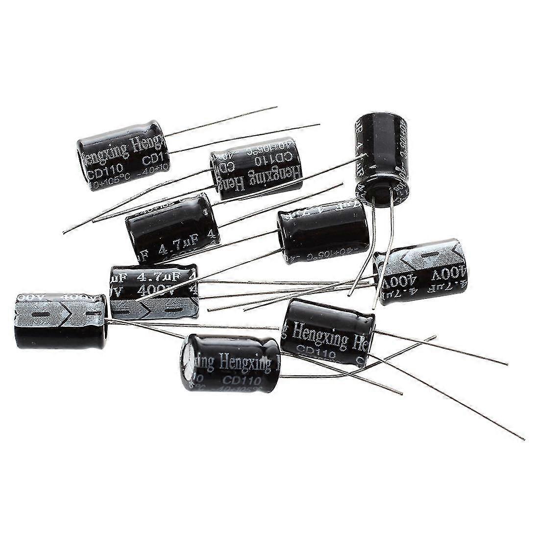 10 x 4.7uF 400V 105C Electrolytic Capacitor 8x12m