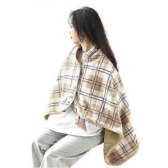 Warm Winter Throw Blanket for Daily Use in Soft Polar Fleece with Plaid Design