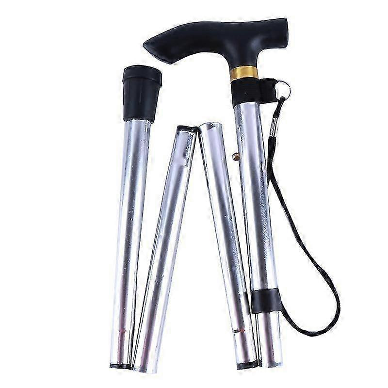 Folding Support Cane for Elderly, Adjustable Telescopic Walking Stick