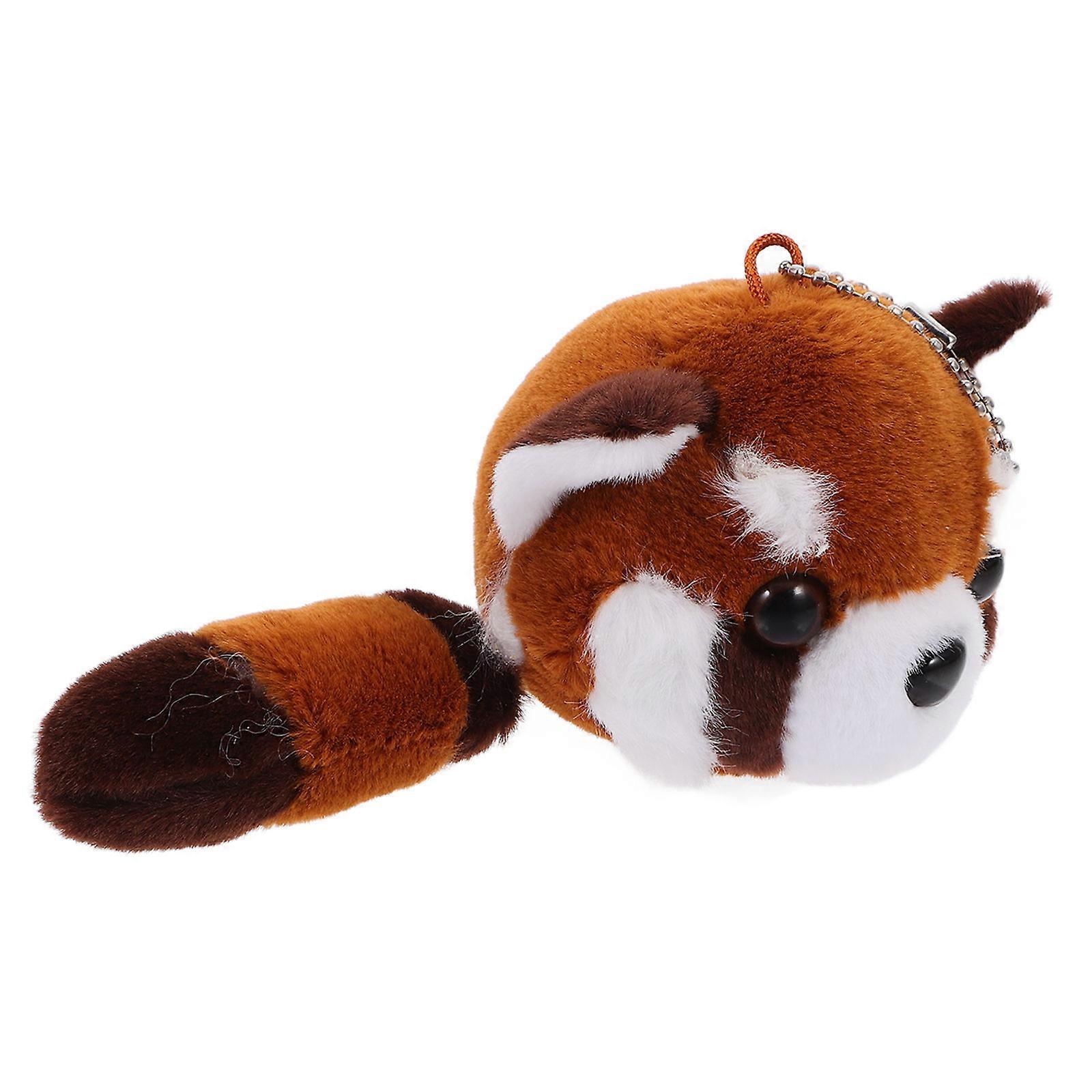 Pendentif en peluche raton laveur, décoration suspendue, pendentif raton laveur en peluche marron