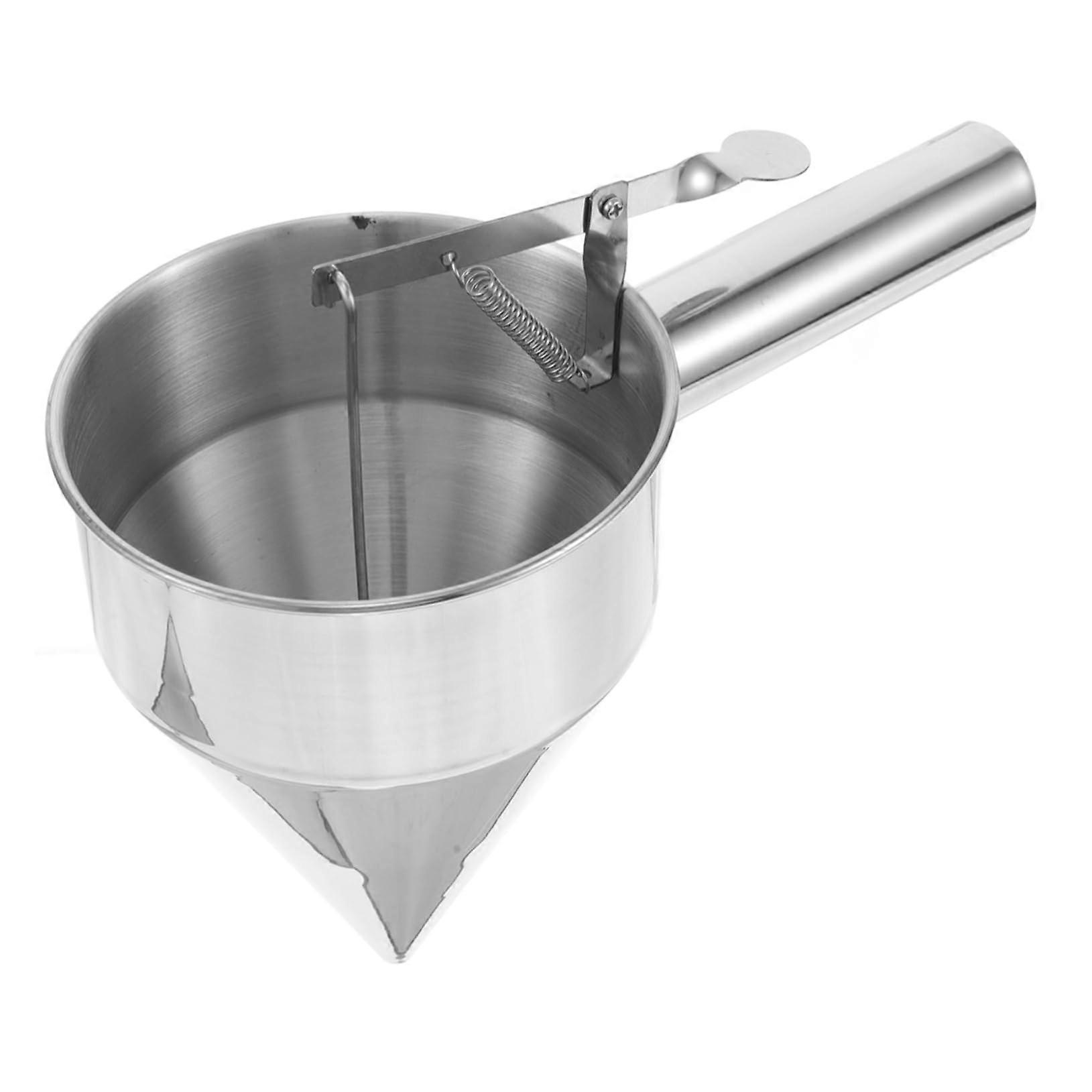 Stainless Steel Funnel with Detachable Stand for Precise Liquid Dispensing and Cake Decorating