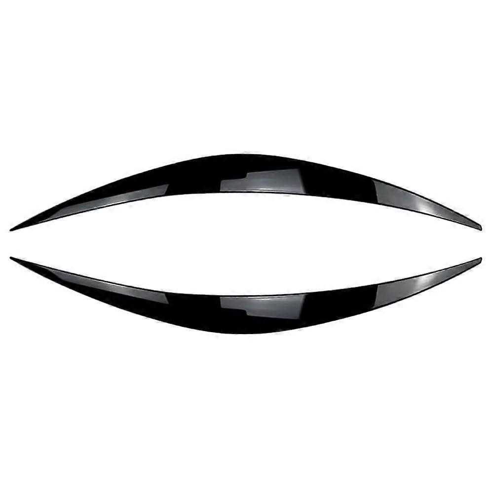 Gloss Black Headlight Eyebrows and Rain Guard Window Visors Compatible with Hyundai i30 MK3 PD 2017-2020