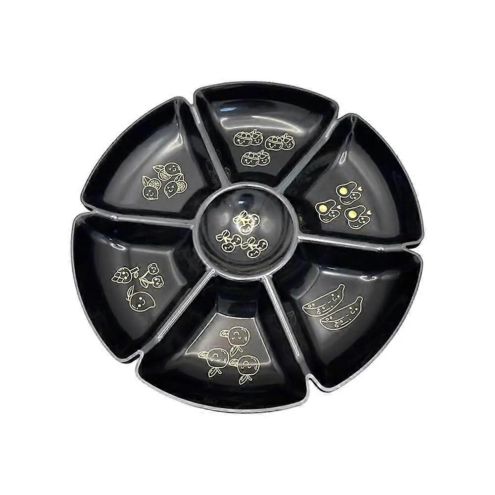 Snack Serving Tray with MultiCompartment Design, Chip and Dip Platter, Unbreakable Nordic Style