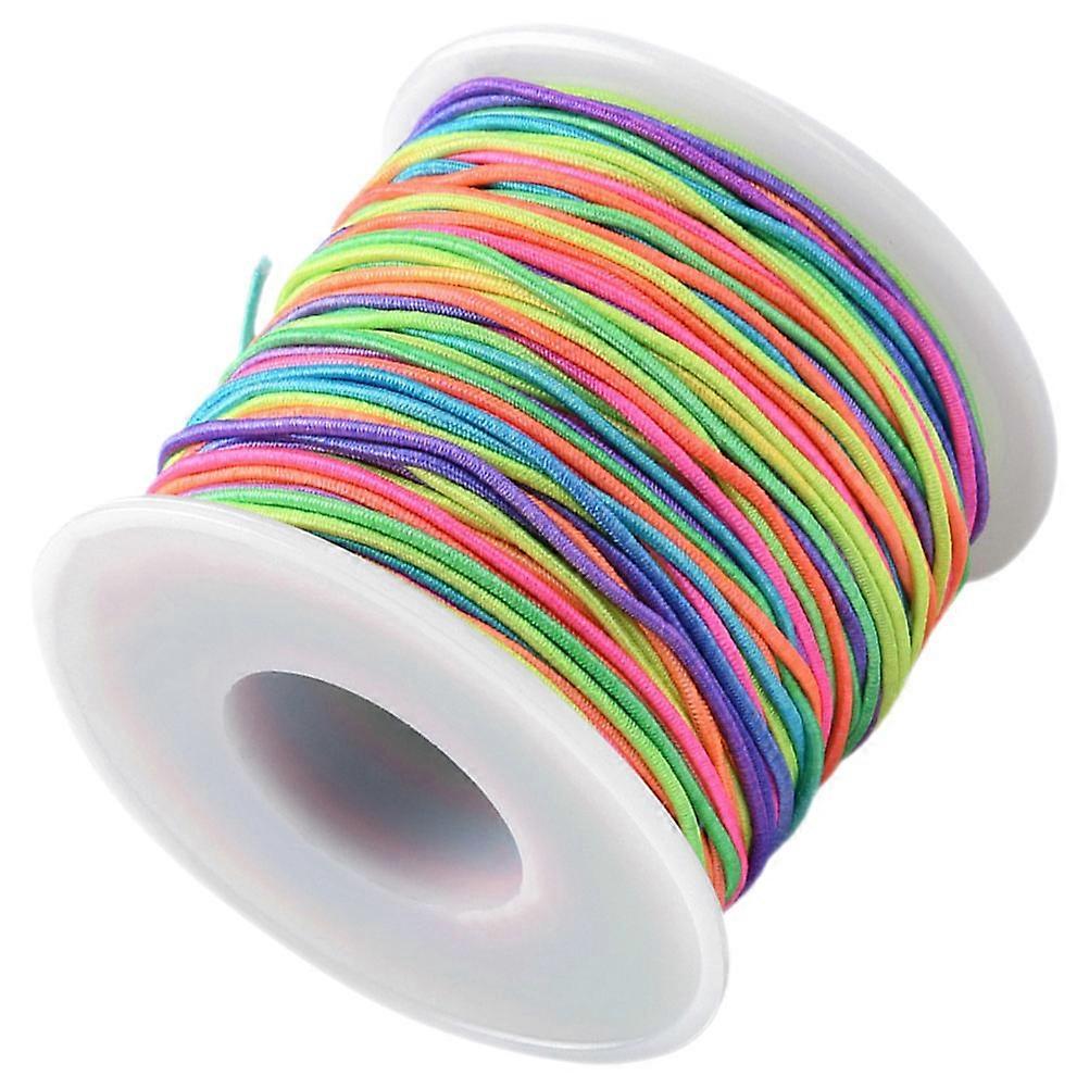 Elastic String for Bracelets Rainbow Cord for DIY Jewelry Making 1 Mm Thread