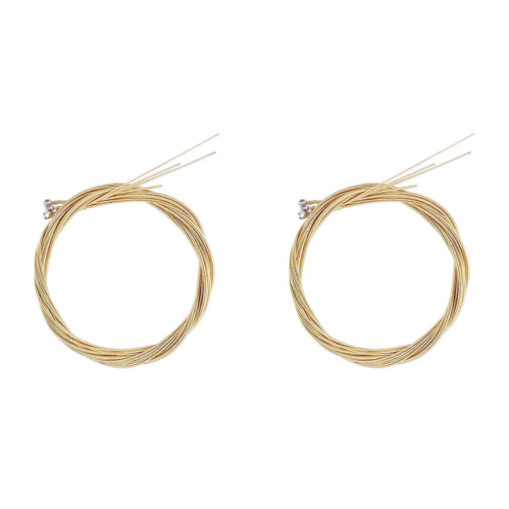 8Pcs Acoustic Bass String Brass Carbon Steel Core Strings for Musical Instruments Bass Strings Bass Part