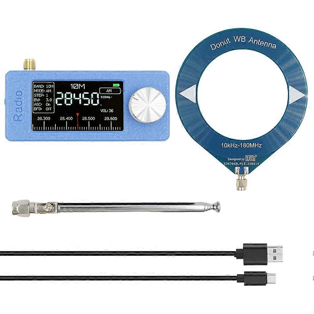 Mini Radio Receiver 10KHz180MHz AM FM HF SW MW VHF Pocket Radio With Antenna