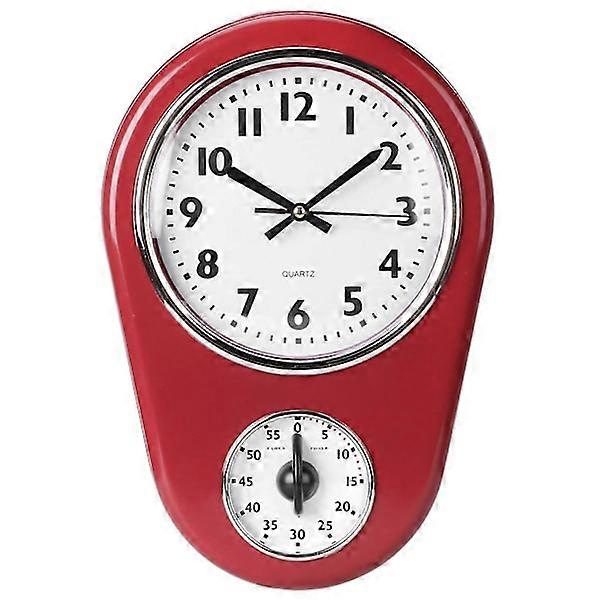 Vintage Wall Clock Large Hanging Clock Home Kitchen Timer