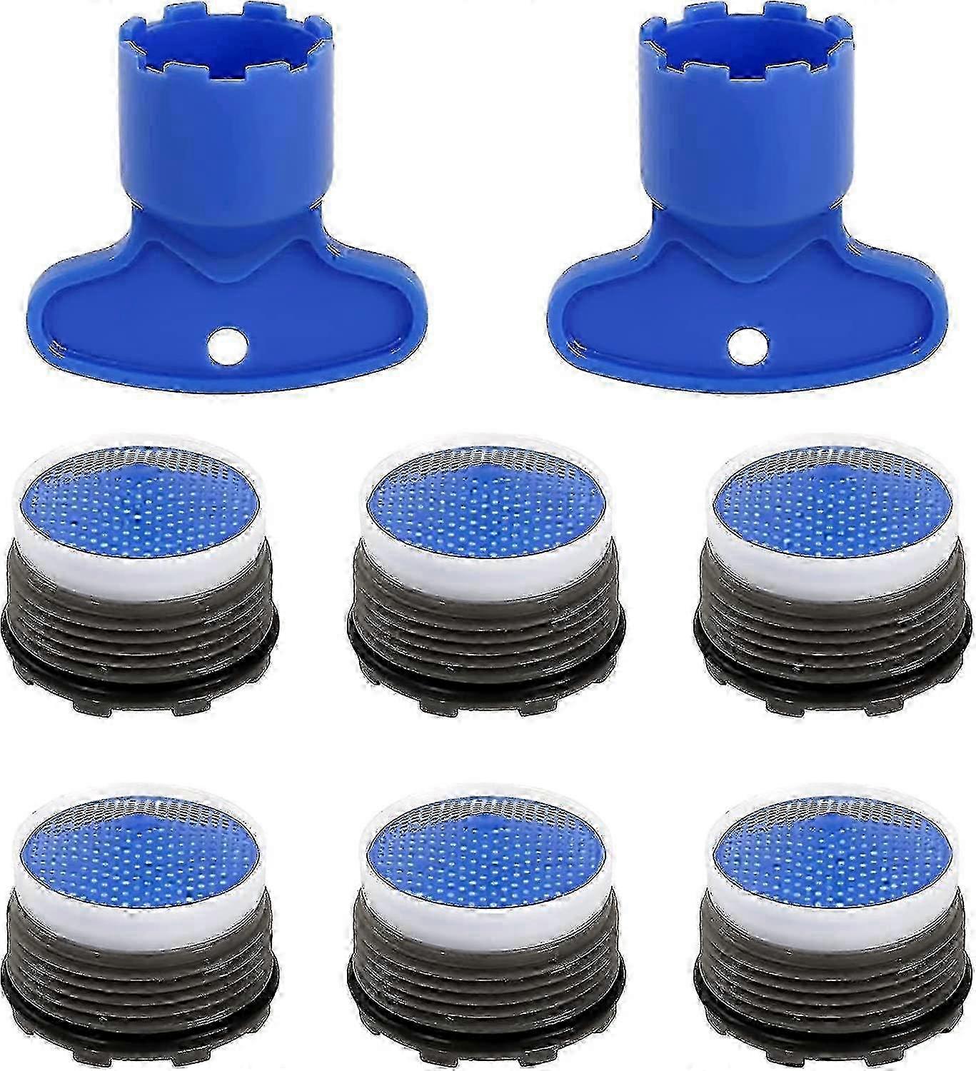 8 Pcs M16 Water Efficient Faucet Aerators With Removal Tool