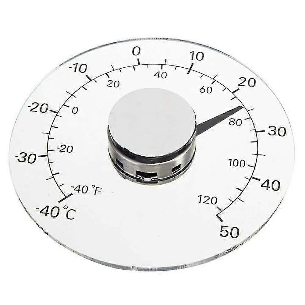 Thermometer Temperature Transparent Clear Outdoor Window Thermometer Clock Weather Tool