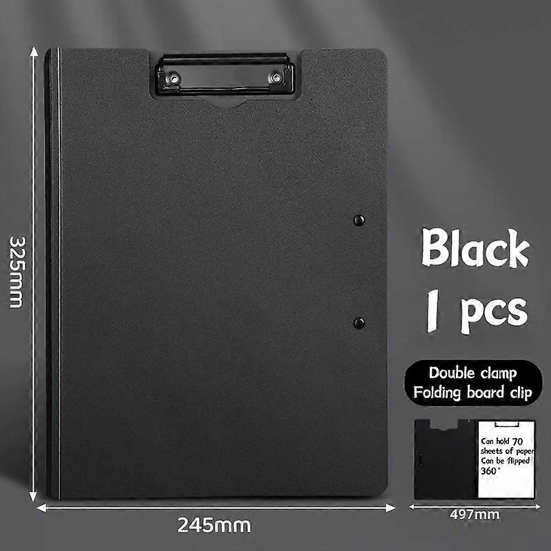 Frosted A4 File Folder - Multifunctional Thickened Office Organizer, Foam-Padded Double-Layer Document Holder for School/Work