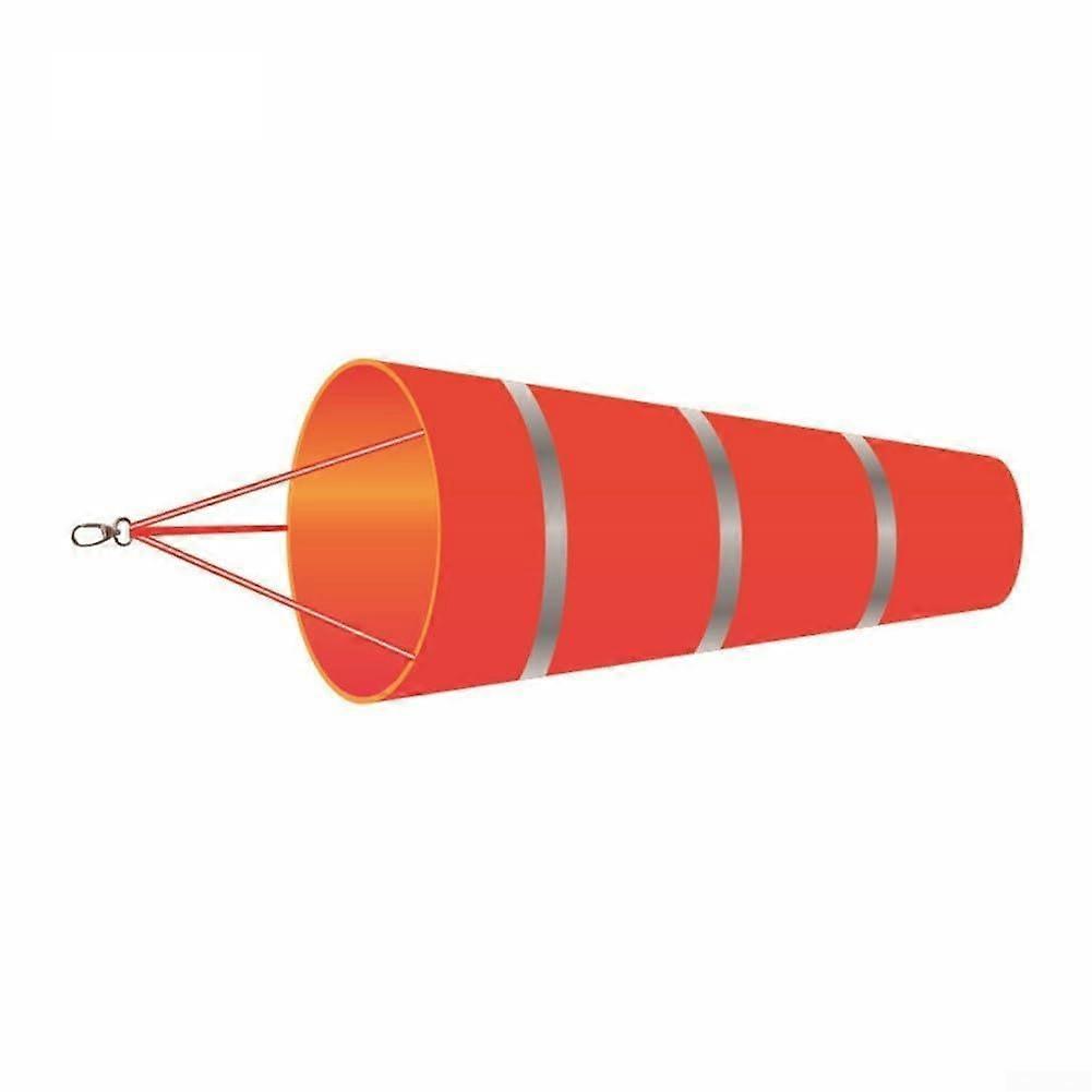 80cm Red Outdoor Wind Sock with  Visibility RipStop Fabric for Accurate Wind Direction