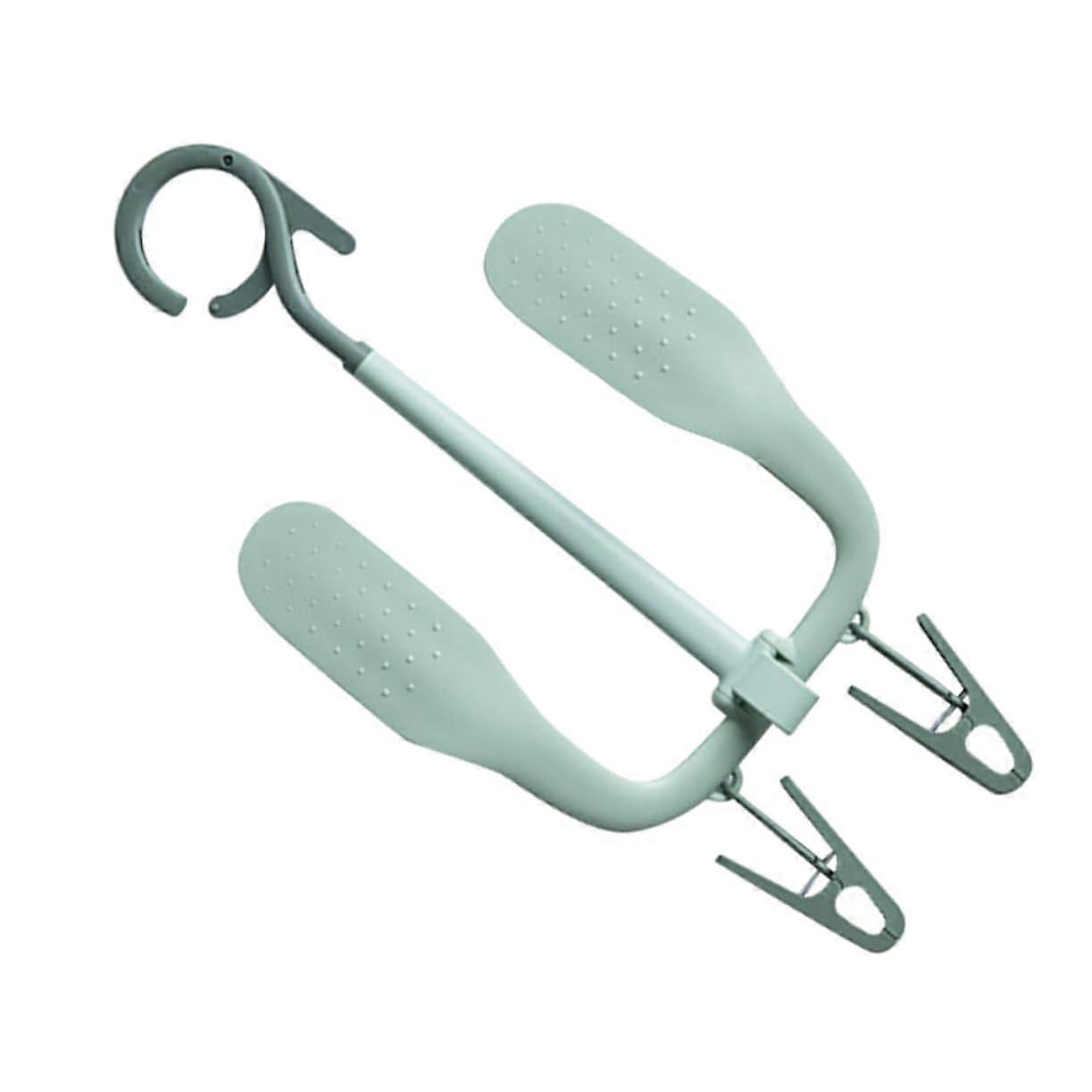 Rotatable Shoe Drying Rack with Clips, 360° Hook, SpaceSaving AntiSlip Hanger for Easy Air Drying