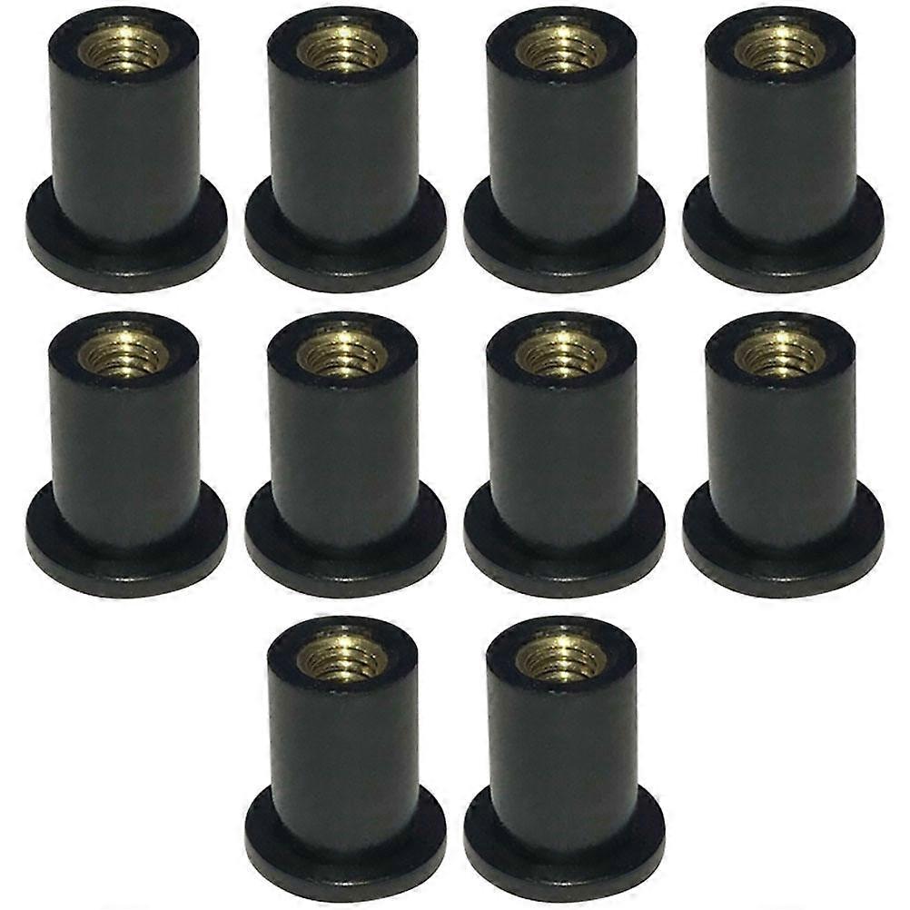 M4 Rubber Well Nuts Durable Motorcycle Windscreen Nuts for Motorcycle 10Pcs