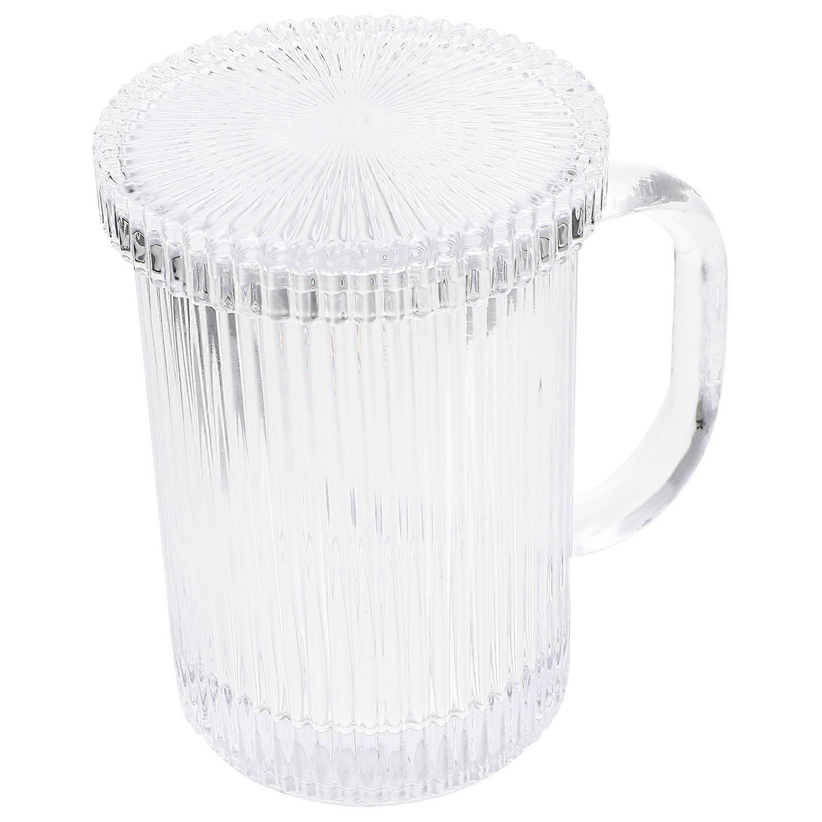 Glass Stripe Cup for Water Holding with Practical Design