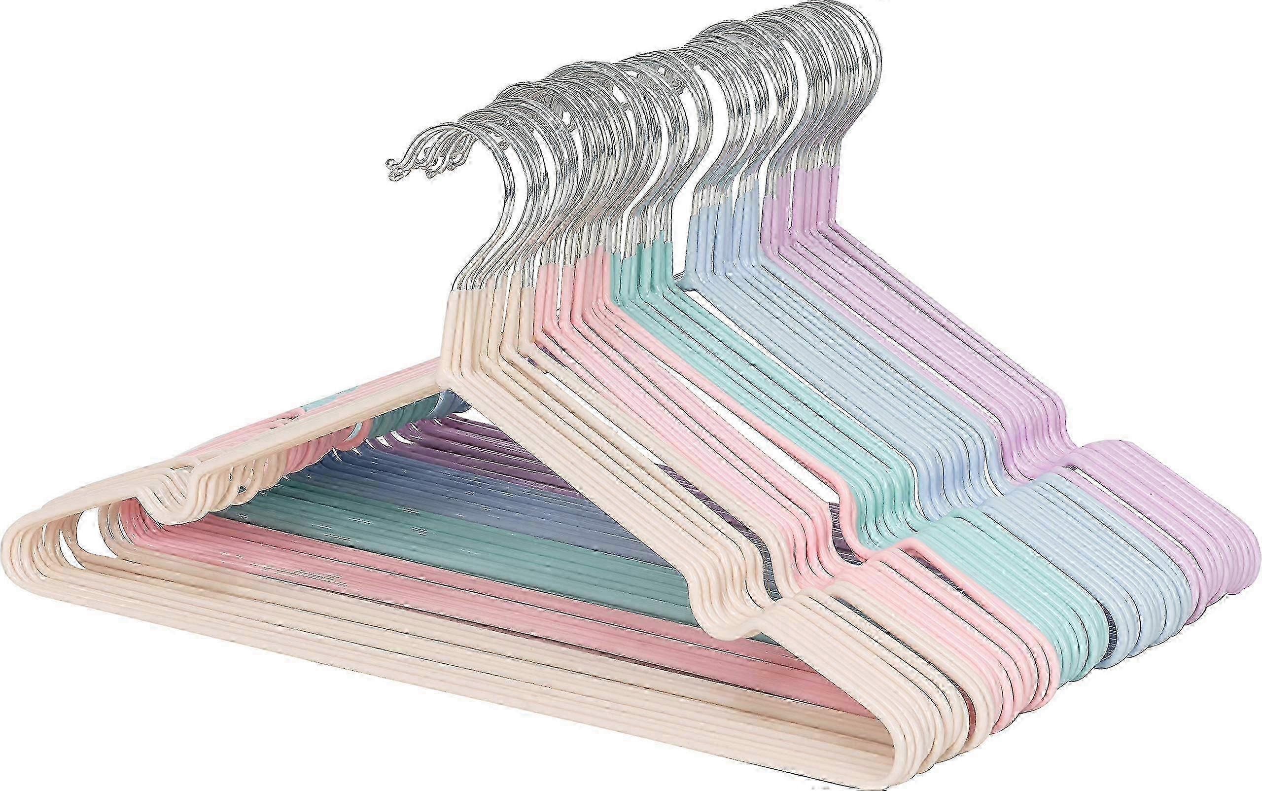 60 pack colored clothes hangers non-slip space-saving 2025