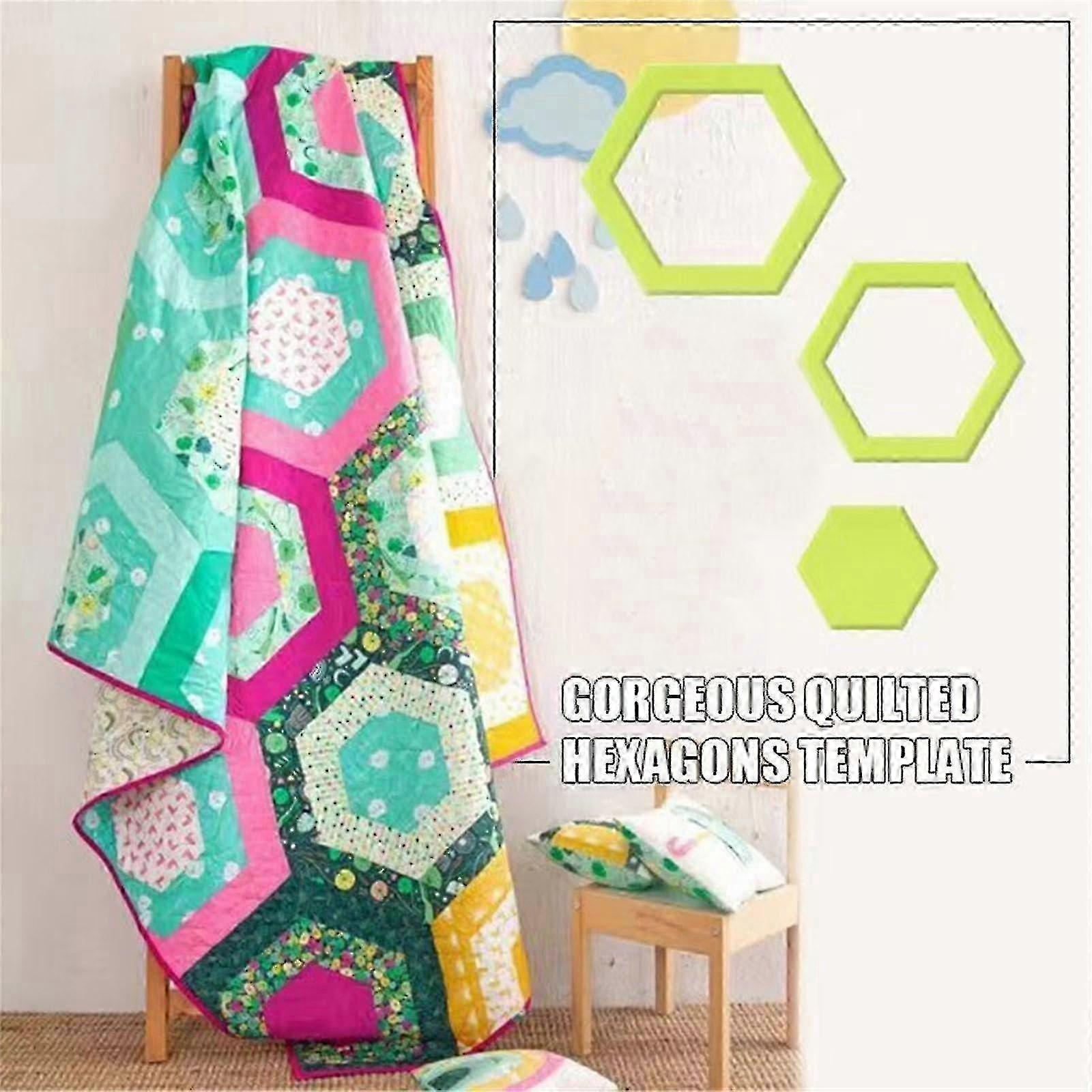 Gorgeous Hexagons Quilt Sewing Template