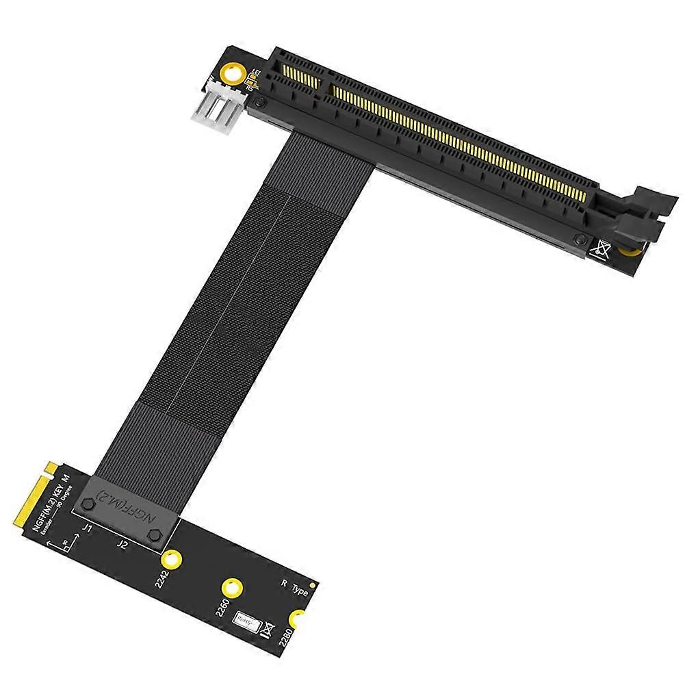M.2 to PCIe Adapter NGFF Key M NVMe Riser Card x16 GPU Connector Speed Data Transfer