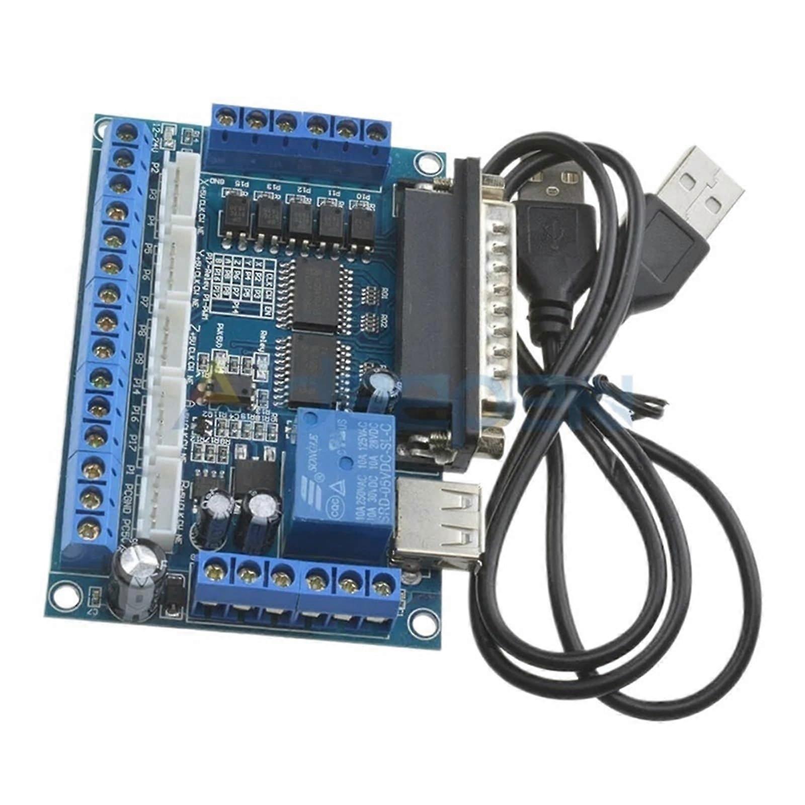 5 Axis Stepper Motor Driver Board with Optocoupler Isolation for CNC Engraving Controller 12V24V