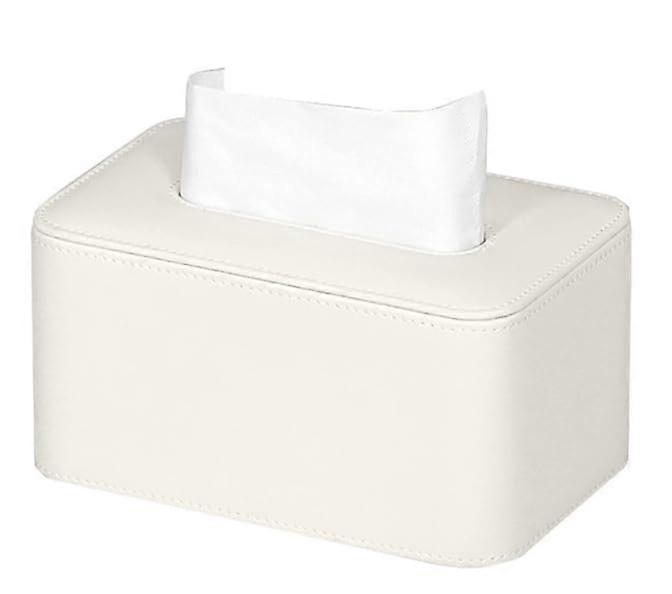 Large Rounded Corner Tissue Box Cover with Plush Touch for Living Room and Coffee Table