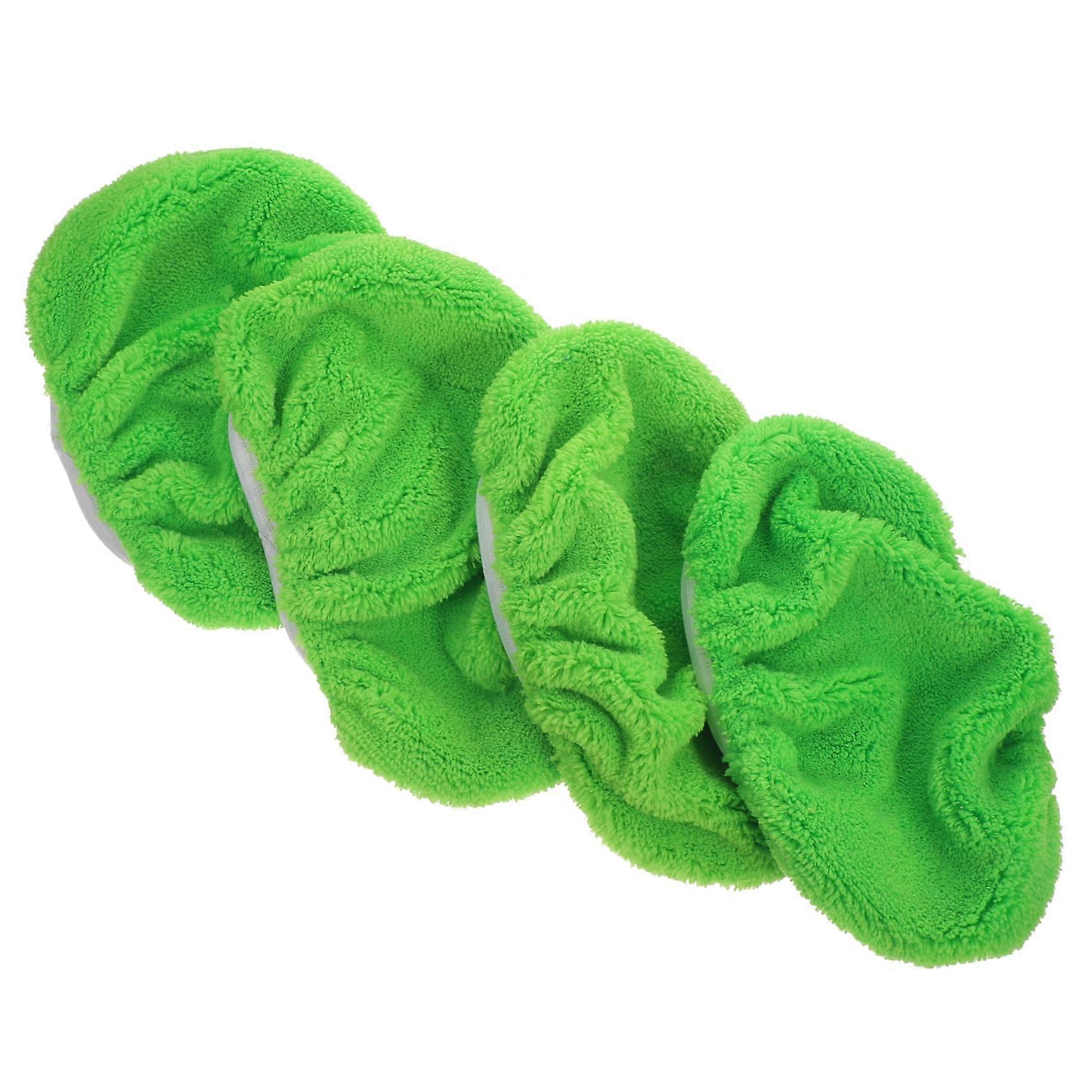 4pcs Washable Microfiber Mop Pads Refill for Floors, Reusable Thick Absorption for Hardwood & Tile