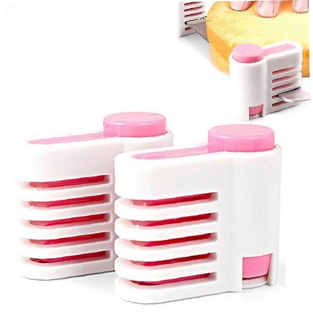 Adjustable Cake Leveler and Slicer Set, 5 Layer Guide for Even Cake Cutting and Decorating