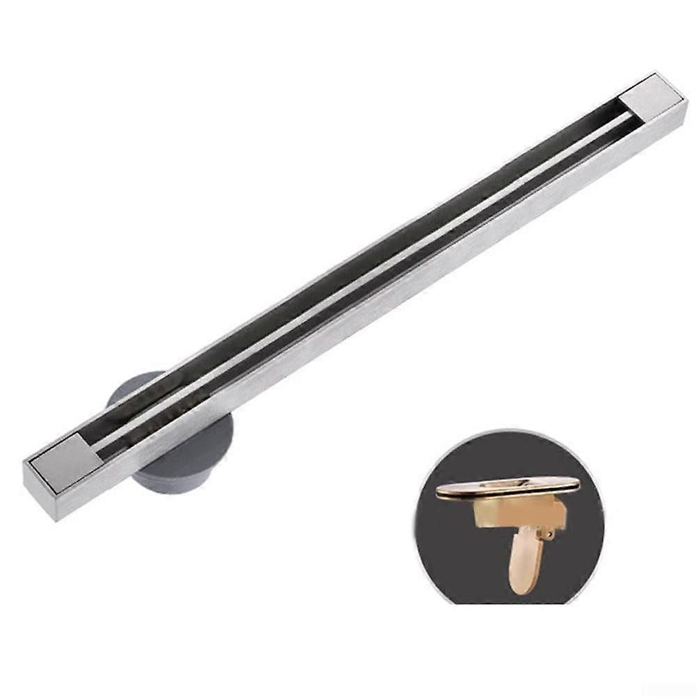 304 Stainless Steel Linear Shower Drain UltraNarrow Rectangular Bathroom Floor Drain Odor Elimination