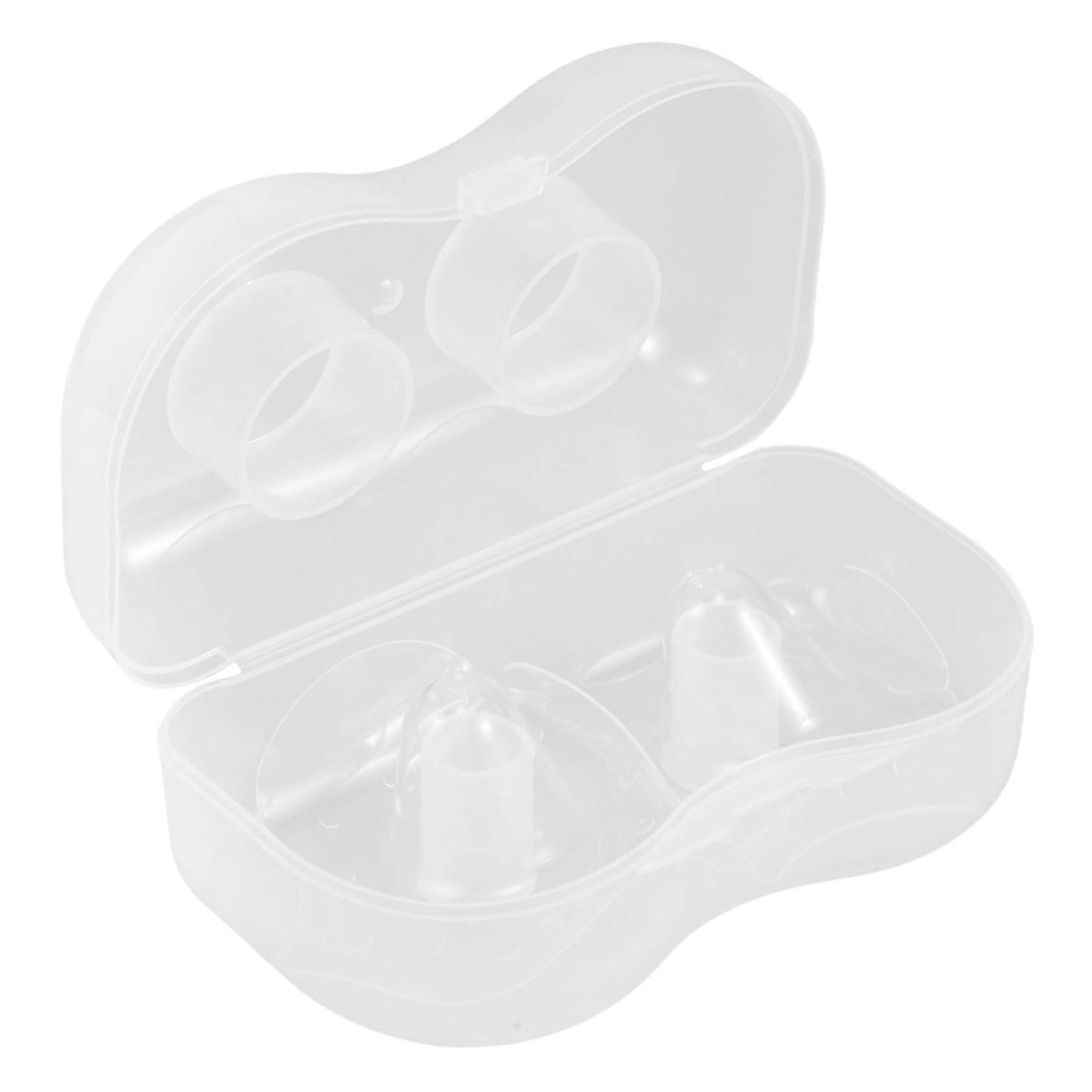 2pcs Invisible Silicone Breastfeeding Shields with Adjustable Fit, Reusable Nursing Covers