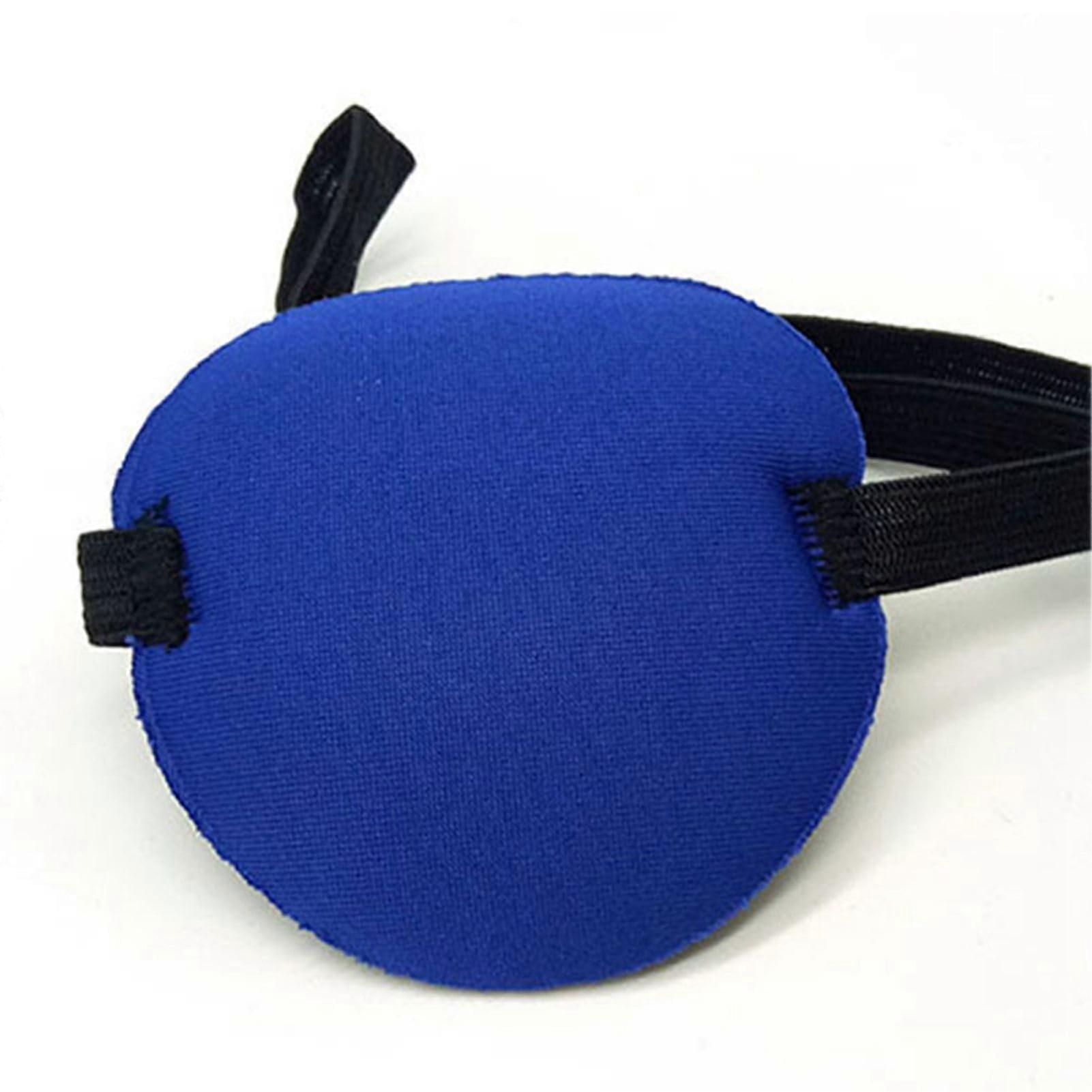 Eye Patch for Adults with Adjustable Fit, Soft Breathable Padding, Glasses Friendly, Black/Purple/Blue/Red