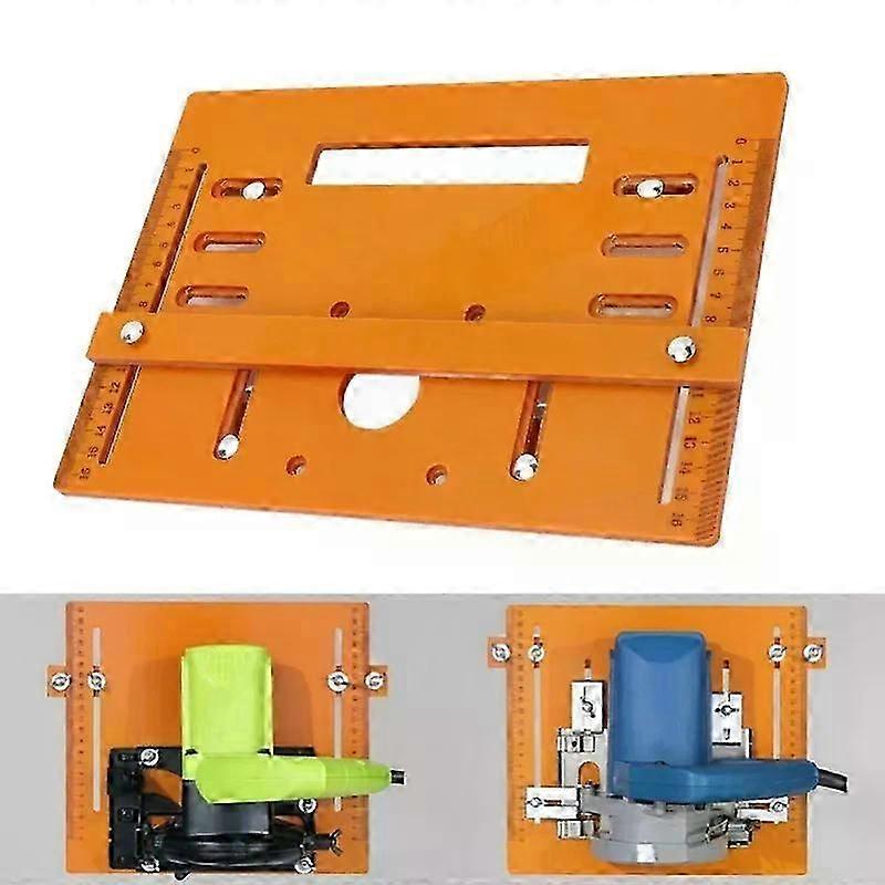 Cutting machine base, portable base for woodworking circular saws, universal no-drill power tool accessories