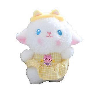 Chaveiro de pelúcia de ovelha, adorável boneco de pelúcia com corrente de contas, perfeito