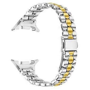 Metal Watch Band for Samsung Galaxy Watch8 Classic 46mm/Watch8 44mm/40mm Pearl-Shape Stainless Steel