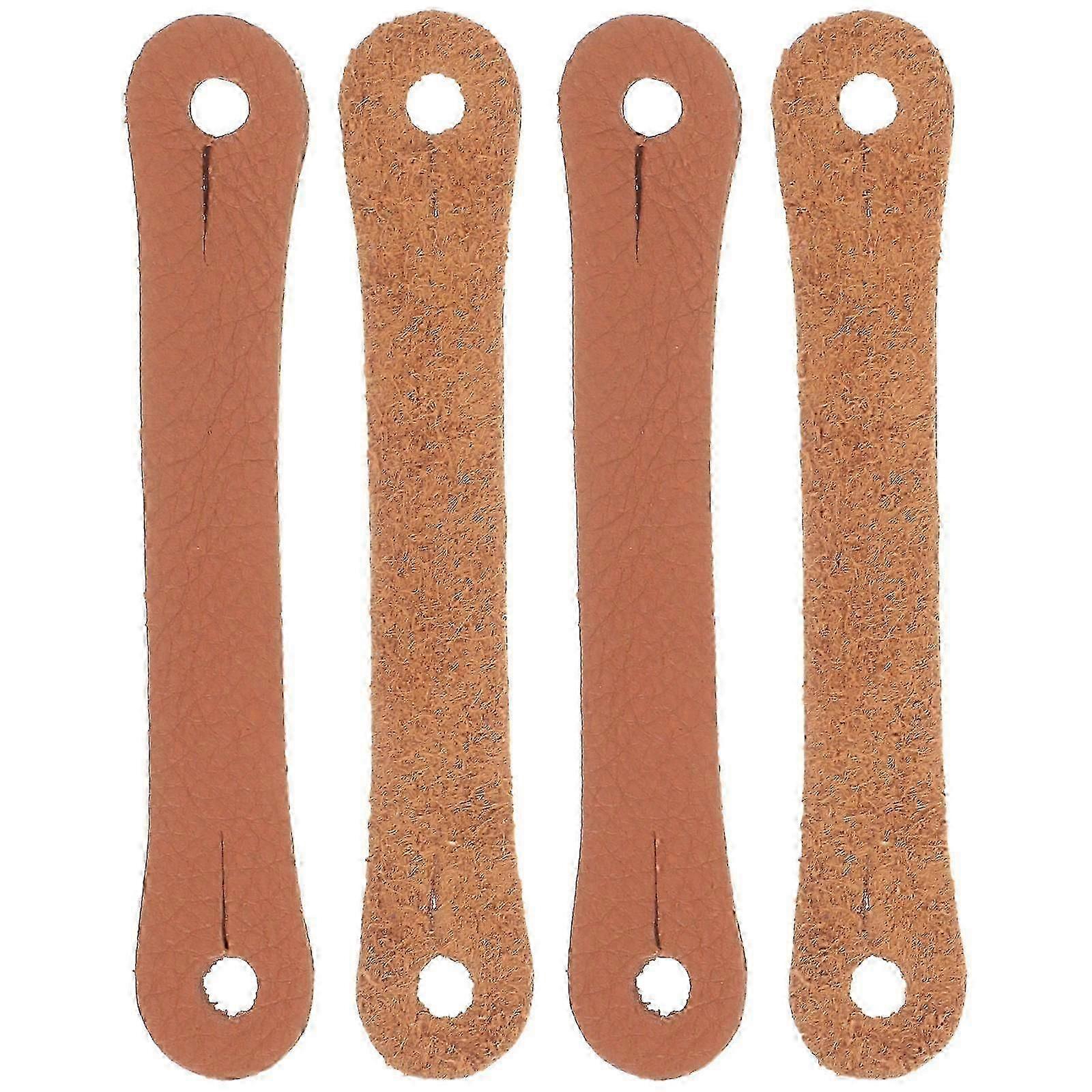 Stick Control Drumstick Clips for Drum Practice 8Pcs Brown PU