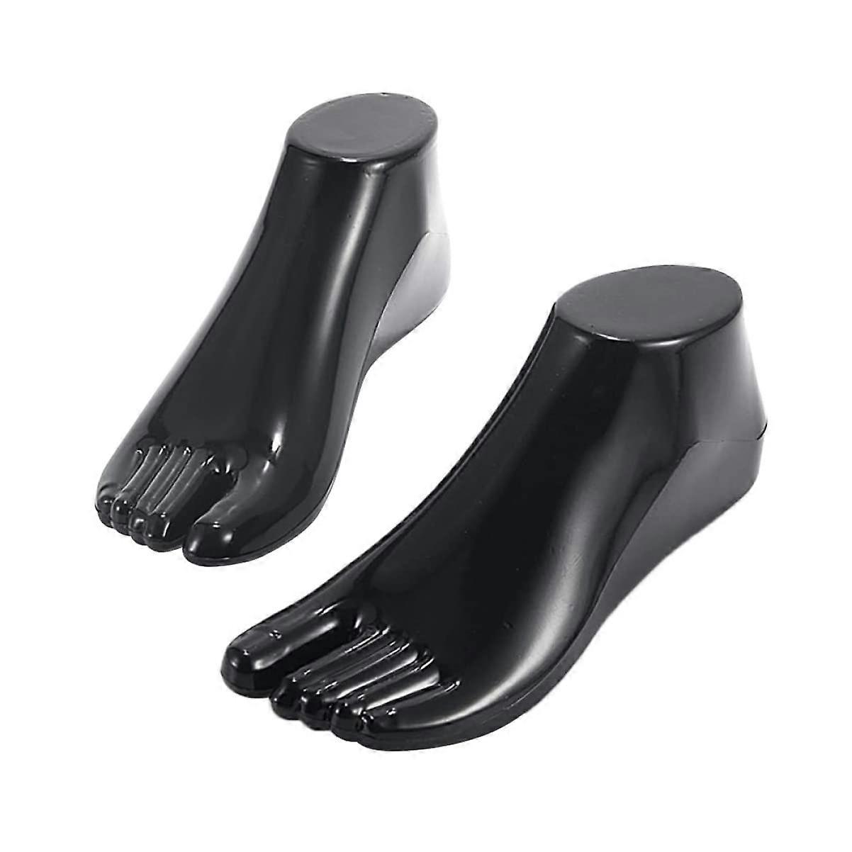 Black Plastic Shoe Tree Shaper Insert for Display and Storage with Shape Preservation