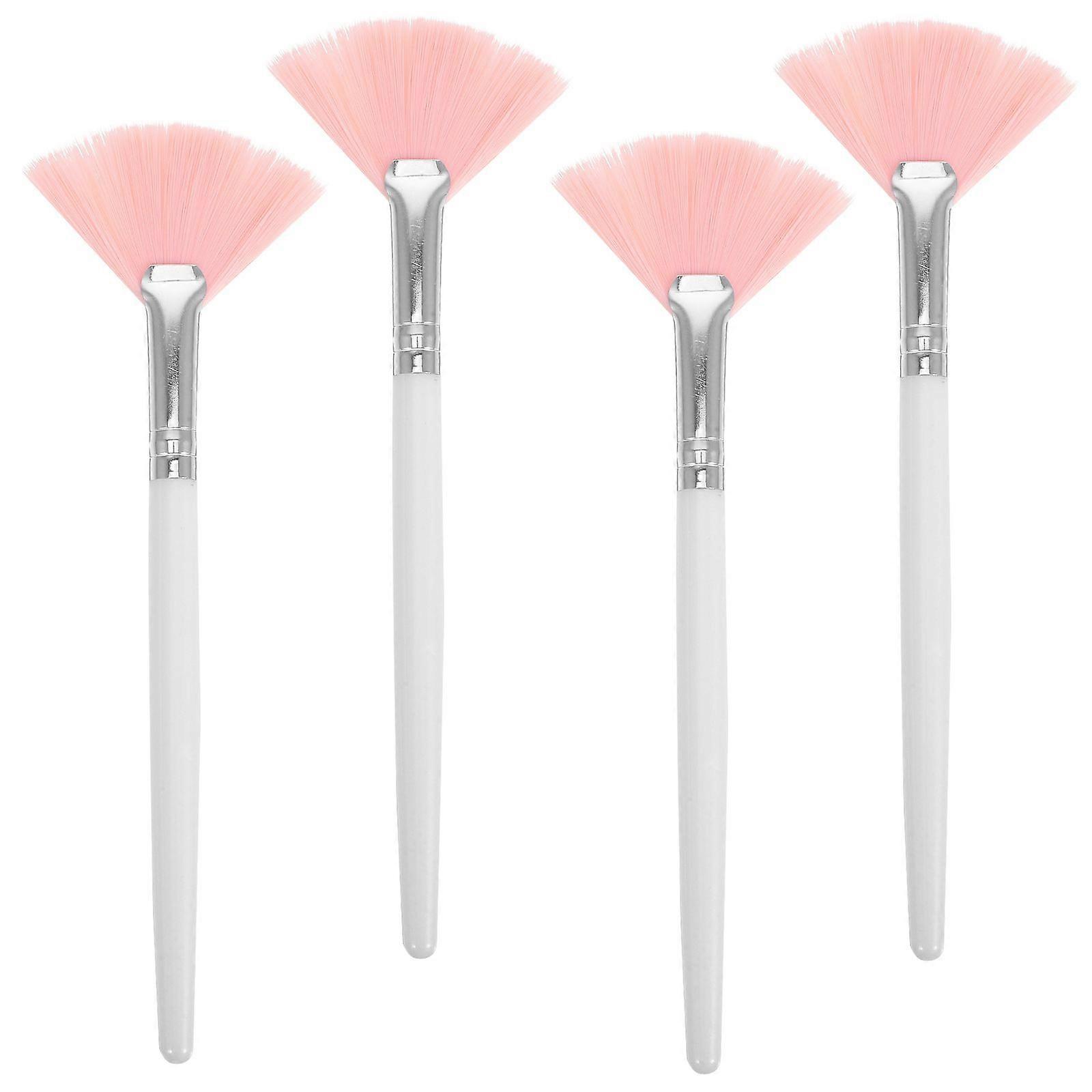 4Pcs Fan Brushes Face Makeup Brush Highlighting Brush Cheekbones Brushes