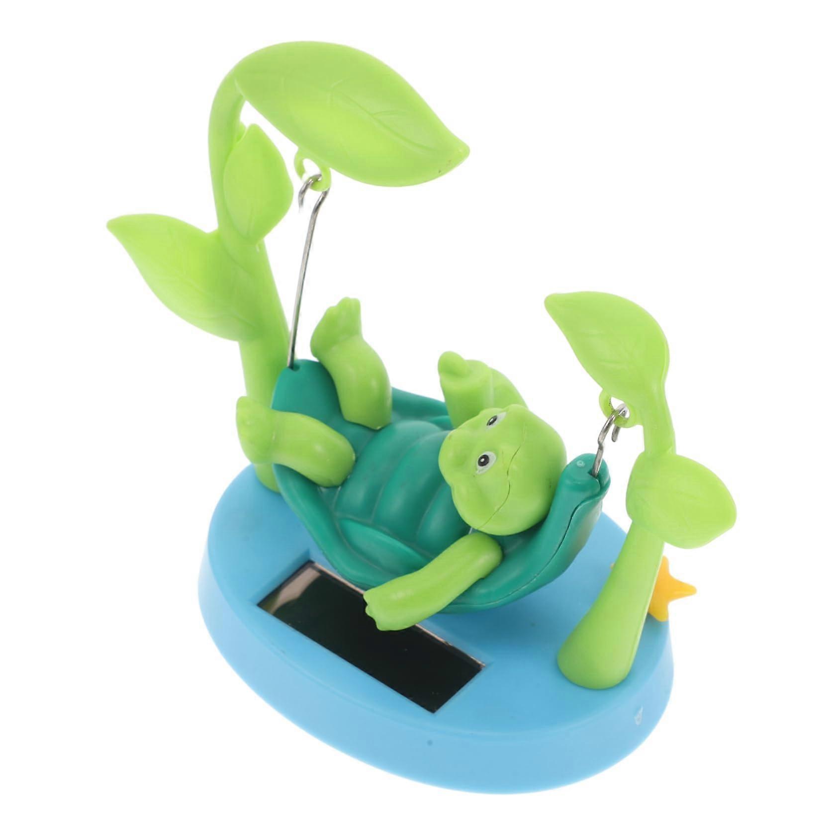 Solar Powered Dancing Turtle Dashboard Ornament with Swing Motion for Car Decoration Lovers